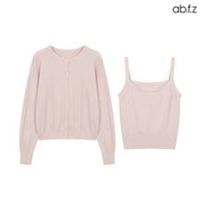 ab.f.z [ab.f.z/신상] 라운드 니트 가디건 나시 세트 (AFZ5MY33A)