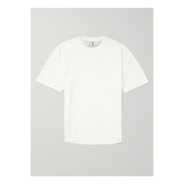 남성 코튼 저지 티셔츠 화이트 1647597328867168