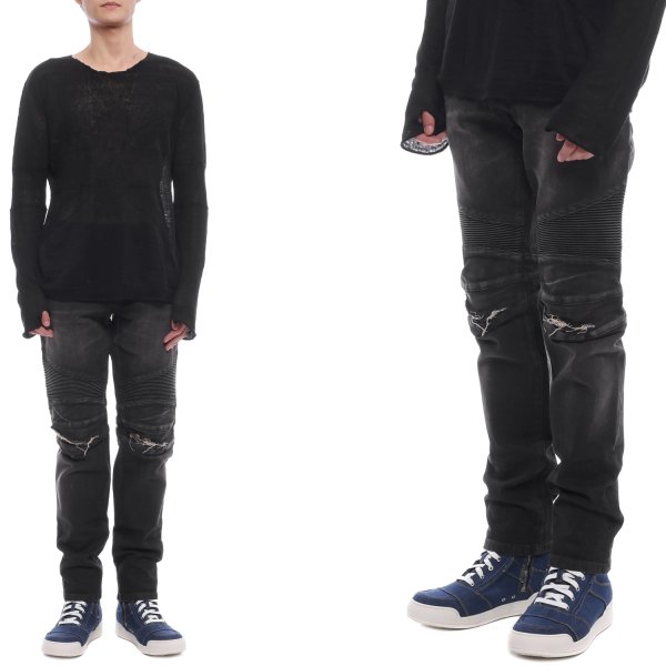 [부산점] 남성 바이커 데님 팬츠 (POHT551C710V 176)