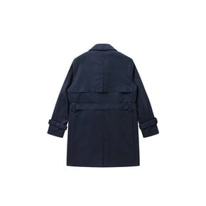 Belted Double Trench Coat_Navy