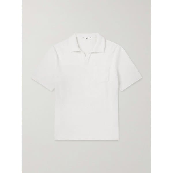 미스터 피 코튼 실크 블렌드 테리 폴로 셔츠 46376663163009177