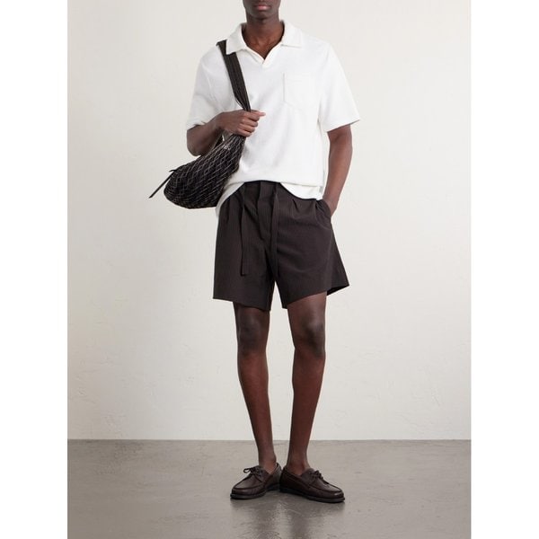 미스터 피 코튼 실크 블렌드 테리 폴로 셔츠 46376663163009177