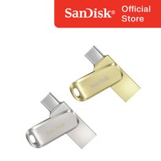 SOI 울트라 듀얼 드라이브 럭스 타입C OTG USB 3.1 128GB Gold / SDDDC4