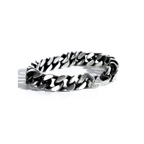 SEWN SWEN SILVER CURB CHAIN BRACELET