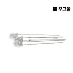 3파이 LED 화이트(투명)  3mm