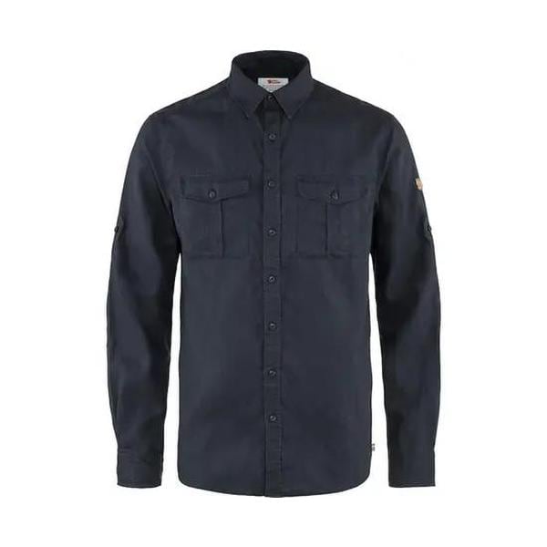 확대된 대표 피엘라벤 긴팔 셔츠 87208 NAVY DOM