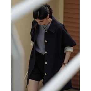 Stitch raglan trench coat(Navy)