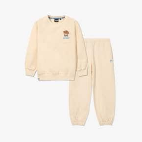 수정중 휠라 키즈 PET CLUB 2PCS 셋업 BEIGE EVR FK261FS07X002 260