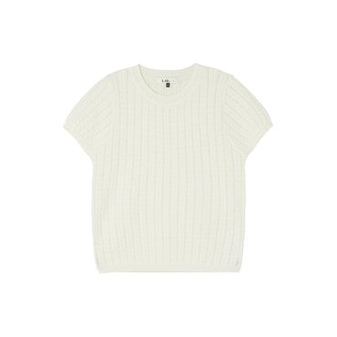LAP 캡소매 그물 꽈배기 슬림니트 AR2KH428