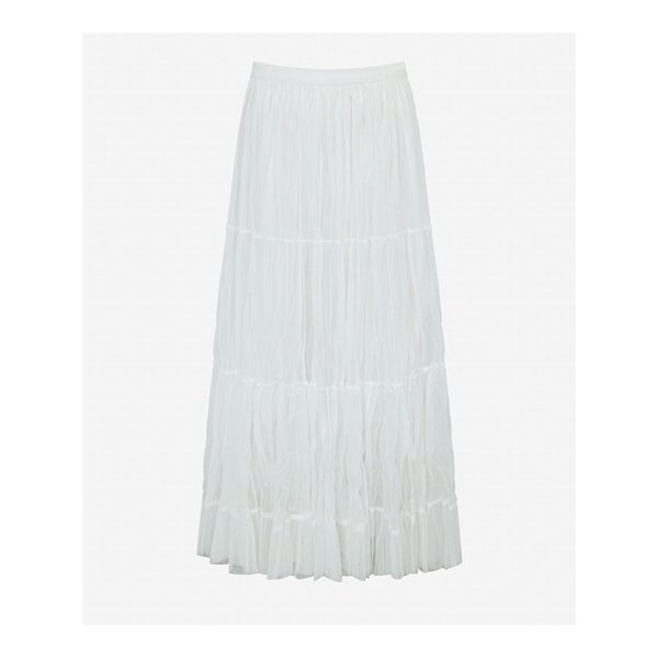 메쉬 링클 티어드 스커트 (TMSAD2344)