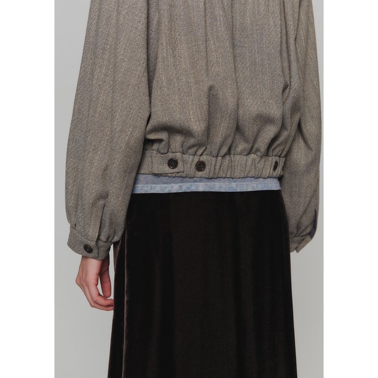 【AMOMENTO】24fw WOOL TWEED YOKE JUMPER 아모멘토 24FW WOOL TWEED YOKE JUMPER (2COLORS) - SSG.COM