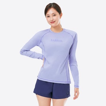 배럴 우먼 에센셜 릴렉스핏 래쉬가드 라벤더 (B5SWWRG001LAV)