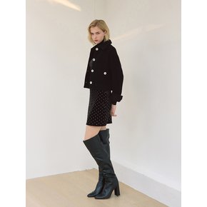 Wool Boucle Short Coat