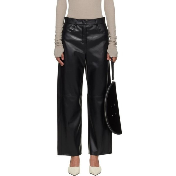 26SS 막스마라 가죽 팬츠 1978104100719781041600007 BLACK DOM