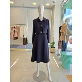 더아이잗 [여주점] [더 아이잗] 여성 싱글 칼라 트윌 A라인 원피스 +재킷세트 (IS2A0OP071)