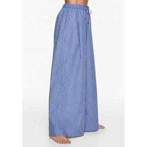 4583220 OYSHO STRIPED - Trousers light blue