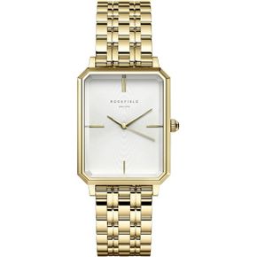 영국 로즈필드 시계 Rosefield Womens 워치 The Elles Gold 23 * 29mm Square Case with White D