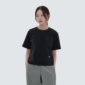 스노우피크 [24S/S] 루트 여성 세미 크롭 포켓 반팔 티셔츠  (S24MWRTS61)