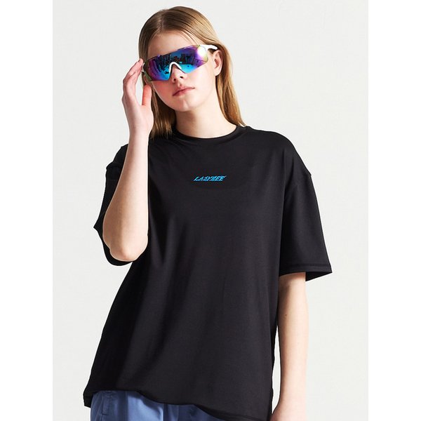 스트라이드 쿨링 여성 남자 숏 슬리브 러닝 반팔 블랙