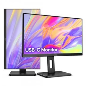 알파스캔 AOC Q24P2C QHD USB-C 75 프리싱크 높낮이 무결점