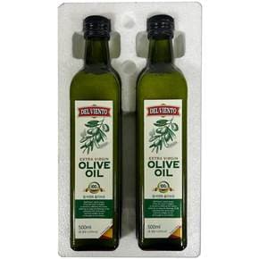 델비엔토 엑스트라버진 올리브유 500ml 2병 냉압착 냉추출 올리브오일 스페인산
