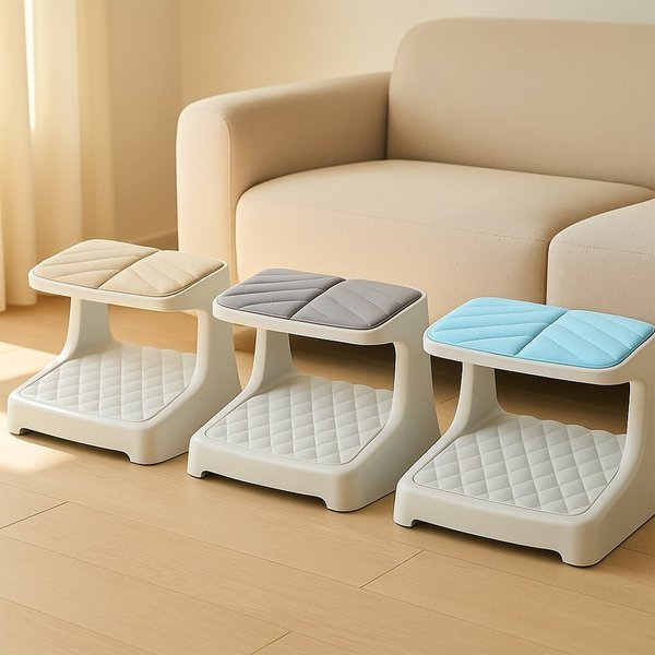 다리붓기 사무실 책상 발판 발받침대 (쿠션형) ST102