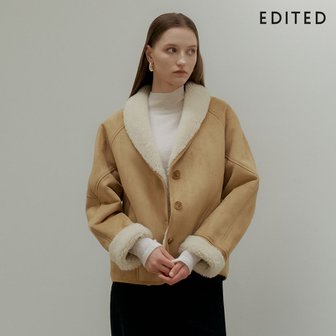 EDITED [미리주문10할인]  에디티드 Faux 스웨이드 무스탕 자켓 (25FW)