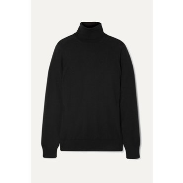 로로피아나 Cashmere Turtleneck Sweater 블랙