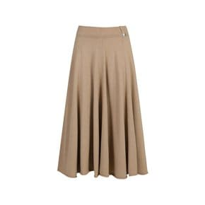 Long Flare Skirt (Camel)_D5KAW24001CMX