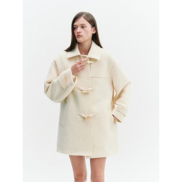 Alpaca Duffle Half Coat Butter