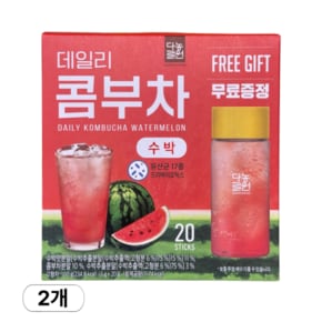 데일리 콤부차 수박 100g (5g x 20스틱) x 2개
