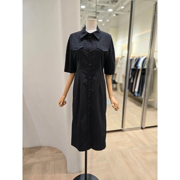 [부산점] 허리비죠 셔츠 원피스(PR2WO00381)