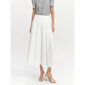 Inverted Pleats Skirt OFF WHITE