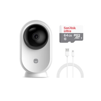 헤이홈 [4/4 핫딜](세트)스마트 CCTV 홈카메라 EGG 프로 + 64메모리 + 3m케이블