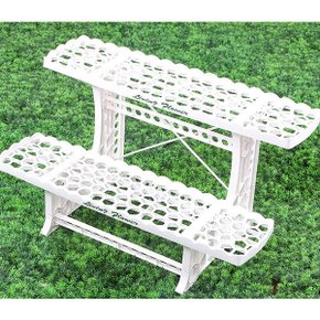 화분받침대 2단 화분정리대 화분진열대 화분대 선반
