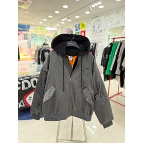 [여주점] 남여공용 가죽베어배치항공점퍼 그레이JGZZ63903