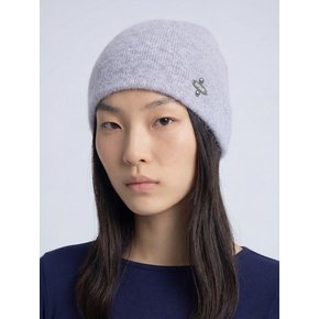 앙고라 벌룬 스터드 숏비니 소라퍼플
