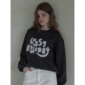 Lossy  1984 Handstitch Sweatshirt_charcoal