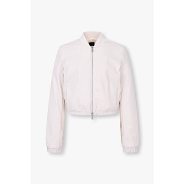 ARMANI EXCHANGE 여성 페이크 레더 블루종 자켓(A425110508)라이트 베이지