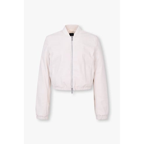 ARMANI EXCHANGE 여성 페이크 레더 블루종 자켓(A425110508)라이트 베이지