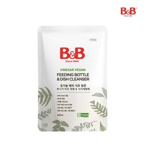 [비건 인증]유기농 식초 담은 젖병 세정제 500ml 리필
