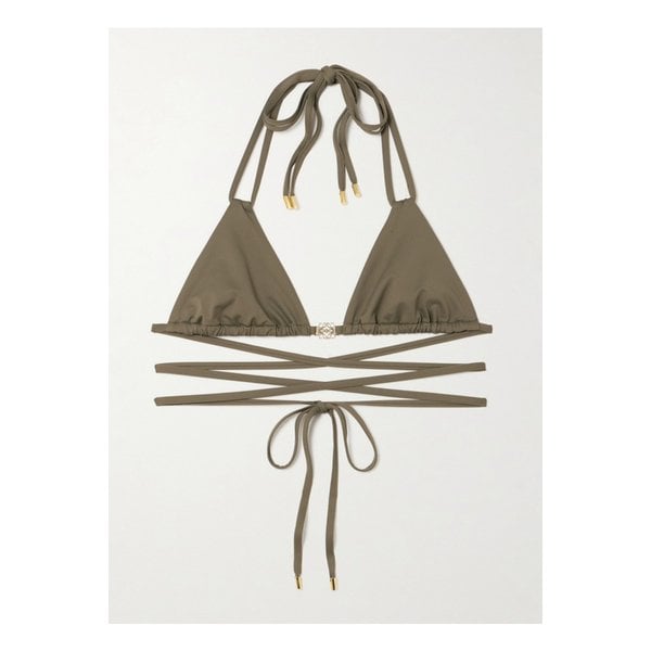 파울라 이비자 장식 트라이앵글 비키니 탑 그린 1647597335542984