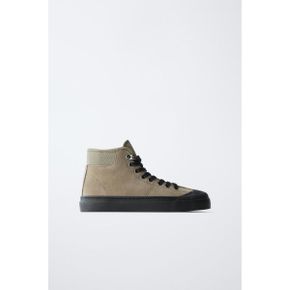 ZARA 자라 키즈 레더 하이탑 스니커즈 운동화 그레이 4212830802 4212830 1397270