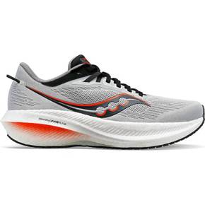 5032987 SAUCONY Mens Triumph 21 Running Shoes - D/medium Width In Concrete/black