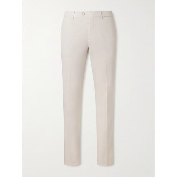 브루넬로쿠치넬리 슬림핏 스트레치 코튼 트윌 팬츠 46376663163000258