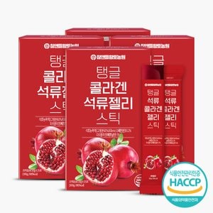 참앤들황토농원 탱글 콜라겐 석류젤리 스틱 20g X 15포 , 4박스