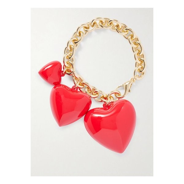 록산느 애슐린 더 해피 골드톤 에나멜 백 참 레드 46376663162892675