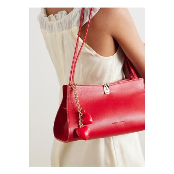 록산느 애슐린 더 해피 골드톤 에나멜 백 참 레드 46376663162892675