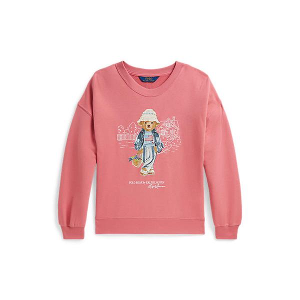 폴로 키즈 여아 7-16세 폴로 베어 테리 스웨트셔츠(CWPOKNIG8020700650)