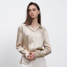 / Collar Satin Blouse